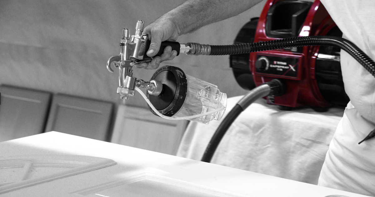 Titan Capspray X 115 in use - fine finishing