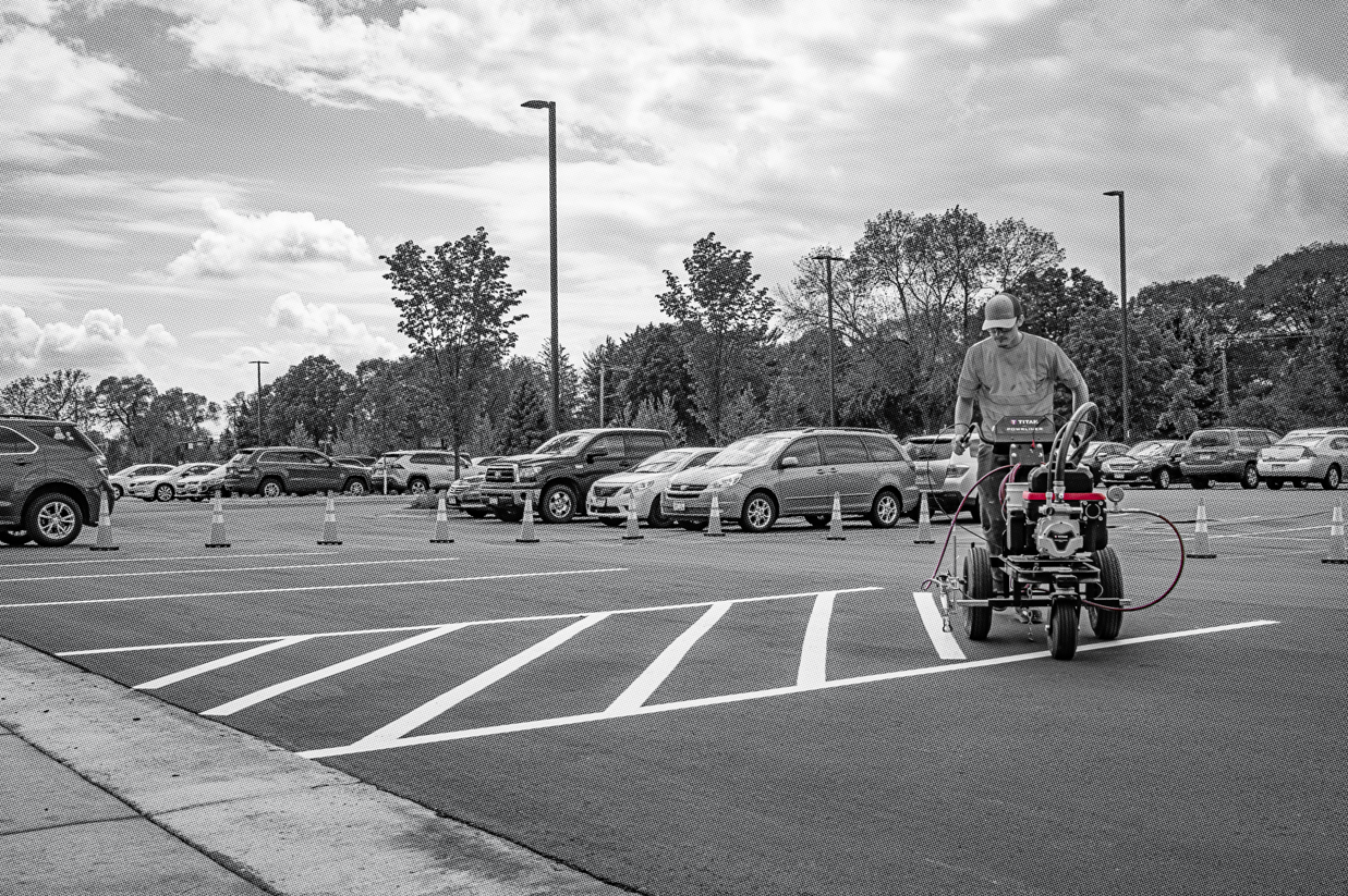 Titan PowrLiner 3500 72V Line Striping Parking Lot
